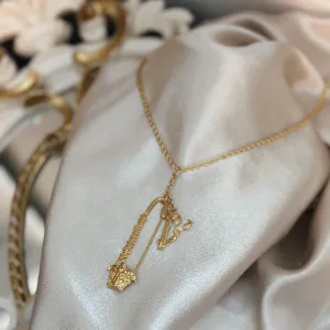 VERSACE LARIAT ROPE CHAIN NECKLACE