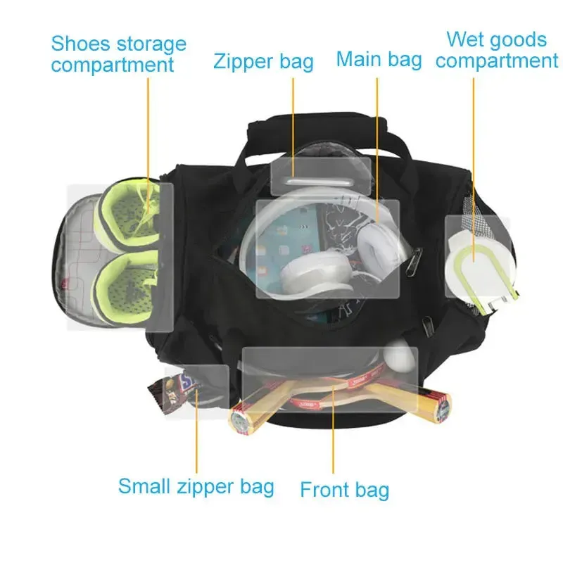 Versatile Wet & Dry Gym Bag: Perfect for Fitness, Yoga & Travel