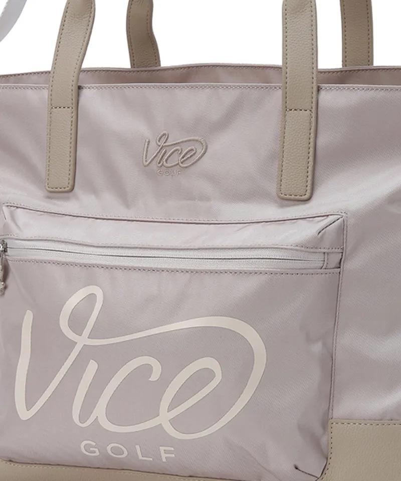 Vice Golf Atelier Orange Scramble Boston Bag - Beige
