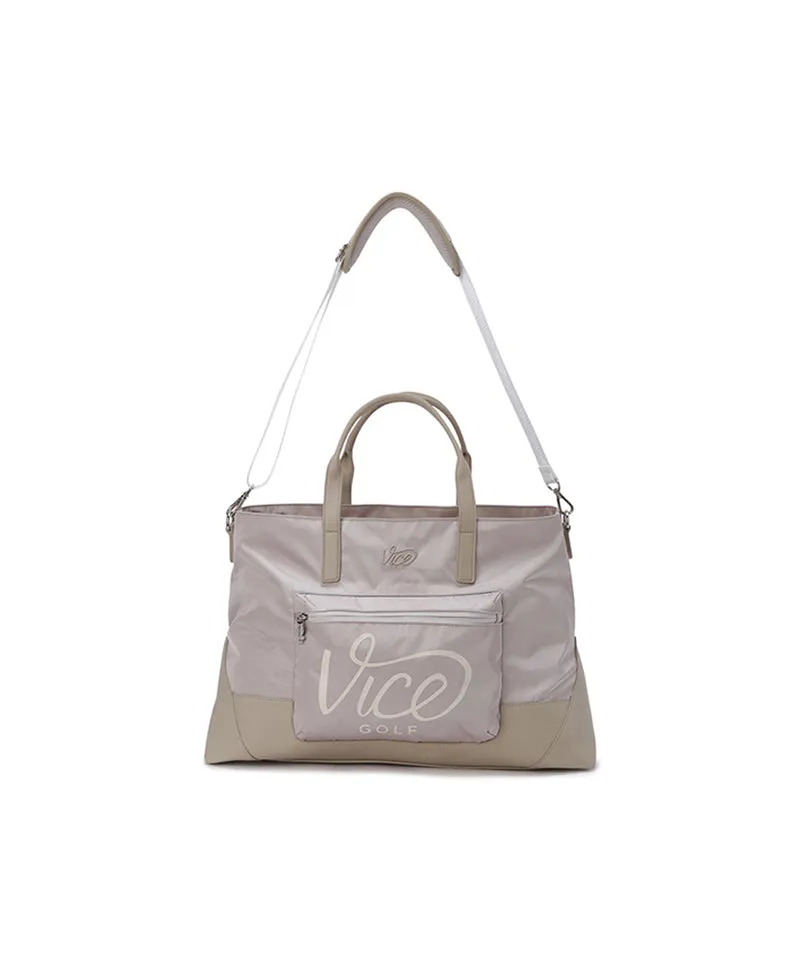 Vice Golf Atelier Orange Scramble Boston Bag - Beige