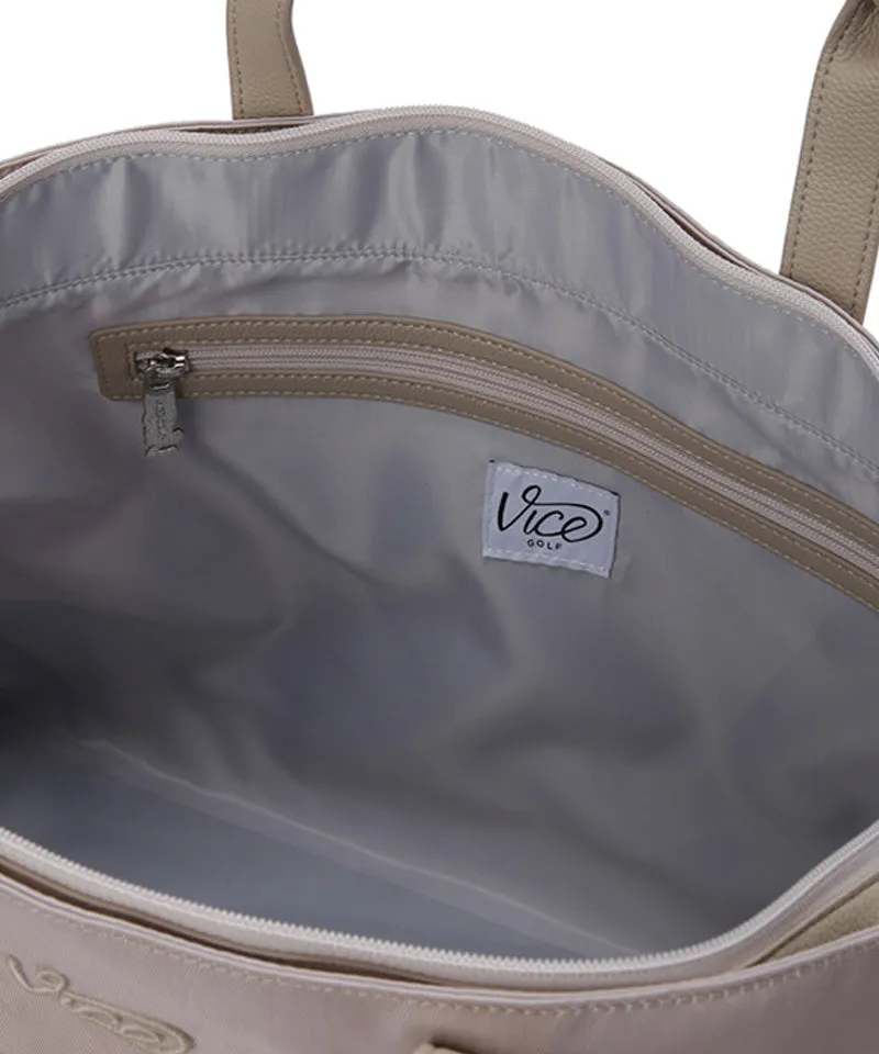 Vice Golf Atelier Orange Scramble Boston Bag - Beige