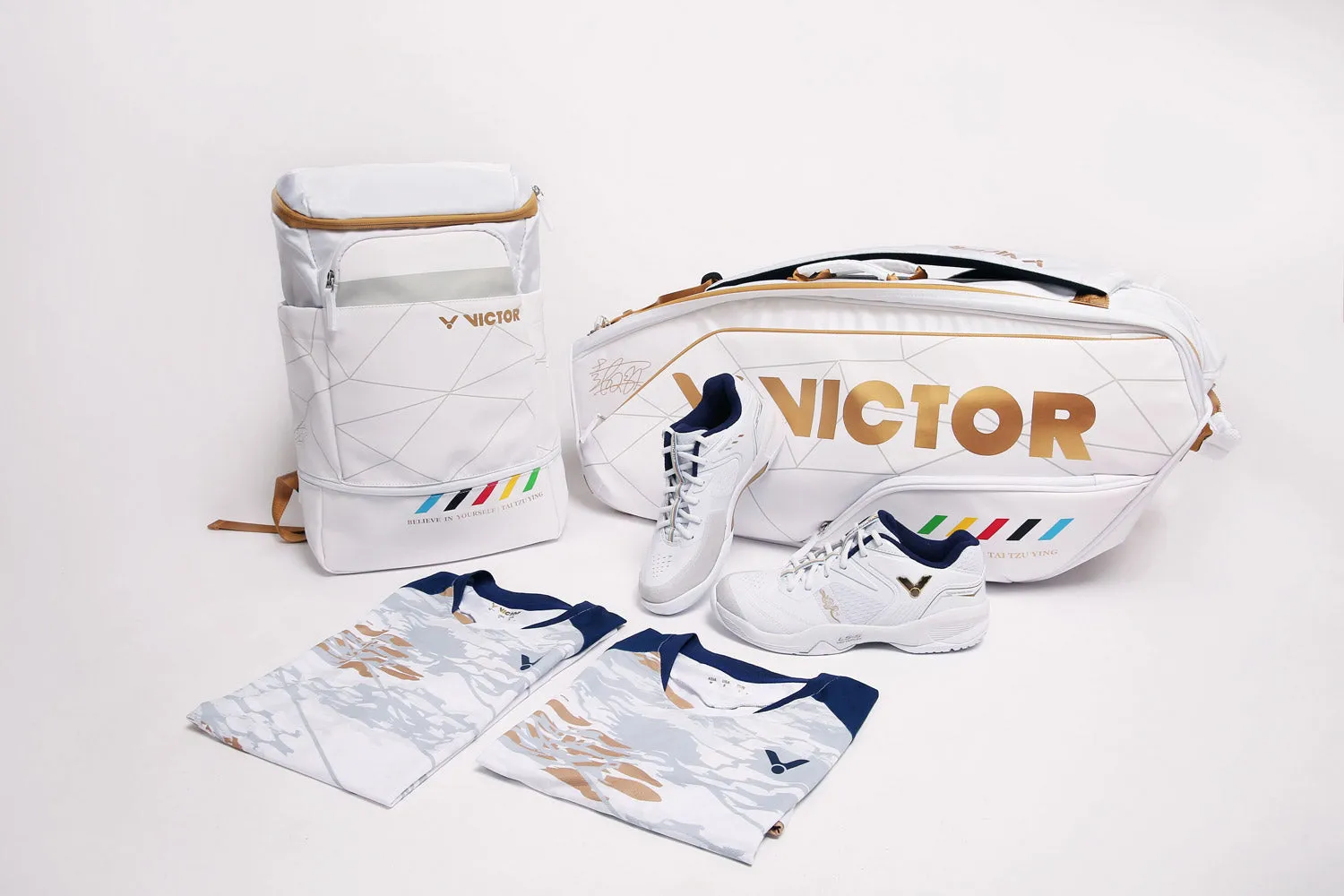 Victor Tai Tzu Ying BR9211TTY - 6pcs Rectangular Racket Bag [White]