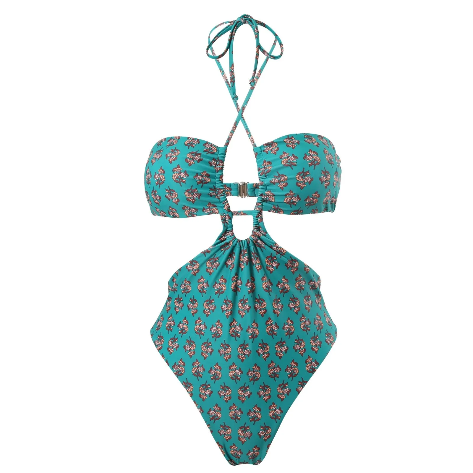 Vintage Bikini Women One Piece Swimsuit Swimwear Skirt Backless Beach Dress Designer 2023 Bathing Suit Surf Wear Beachwear