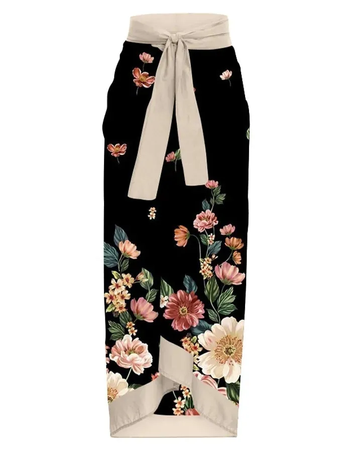 Vintage Bikini Women One Piece Swimsuit Swimwear Skirt Backless Beach Dress Designer 2023 Bathing Suit Surf Wear Beachwear