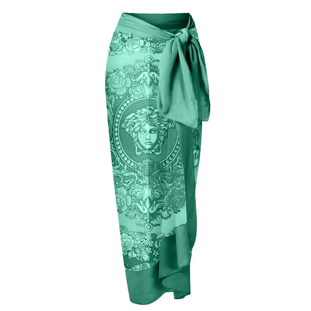 Vintage Bikini Women One Piece Swimsuit Swimwear Skirt Backless Beach Dress Designer 2023 Bathing Suit Surf Wear Beachwear