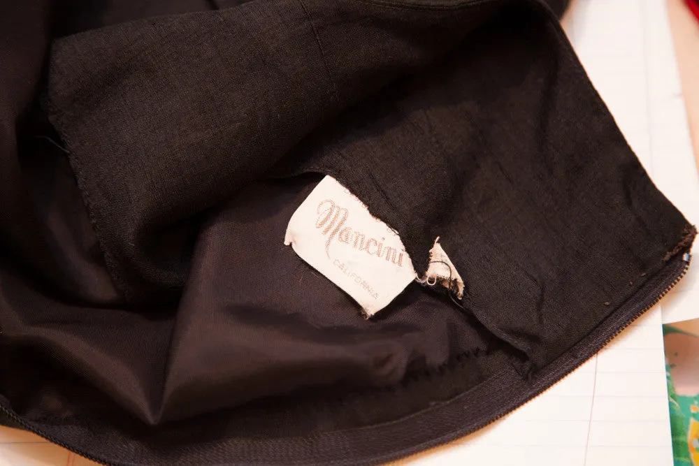 Vintage Black Mancini Dress