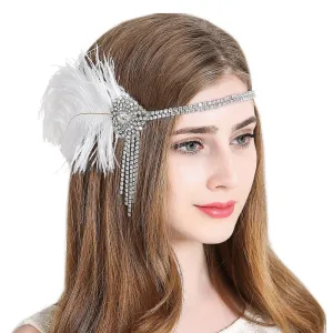 Vintage Flapper Headpiece 1920s Gatsby Fascinator Headband|JaosWish