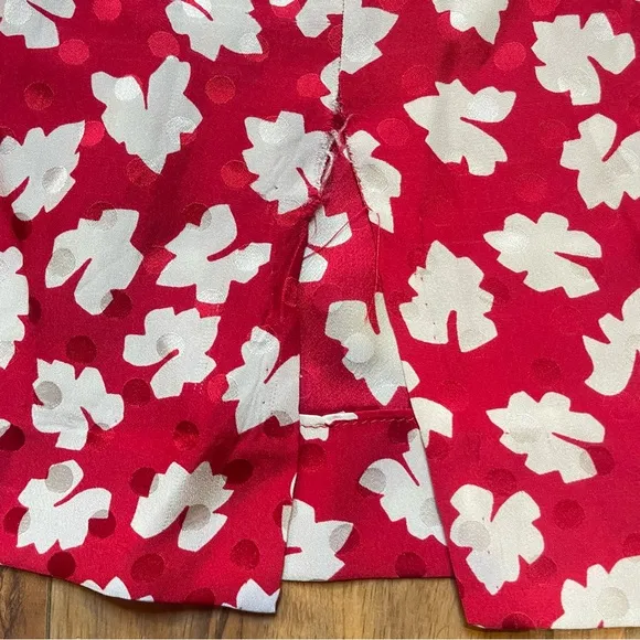 Vintage Maggy London Silk Skirt Set Size 4