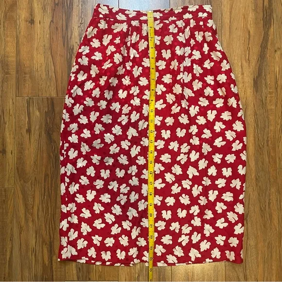 Vintage Maggy London Silk Skirt Set Size 4