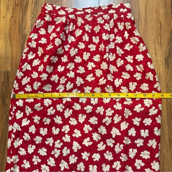 Vintage Maggy London Silk Skirt Set Size 4