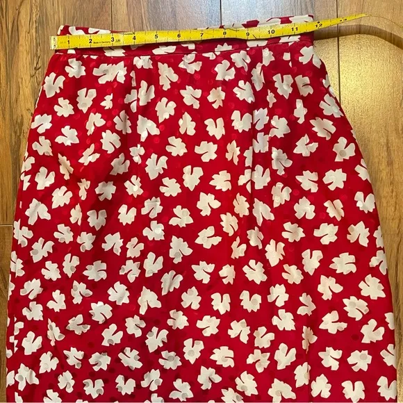Vintage Maggy London Silk Skirt Set Size 4