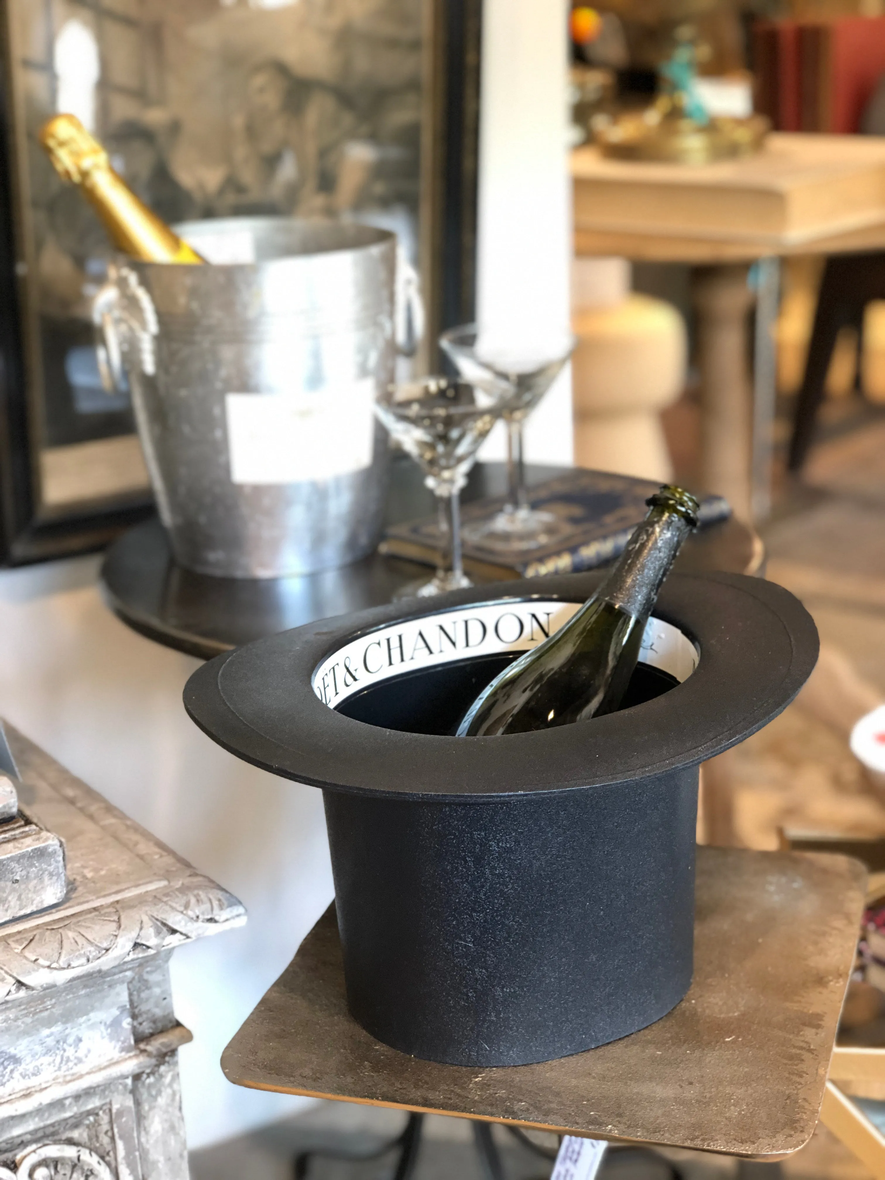 Vintage Moët & Chandon Top Hat Ice Bucket