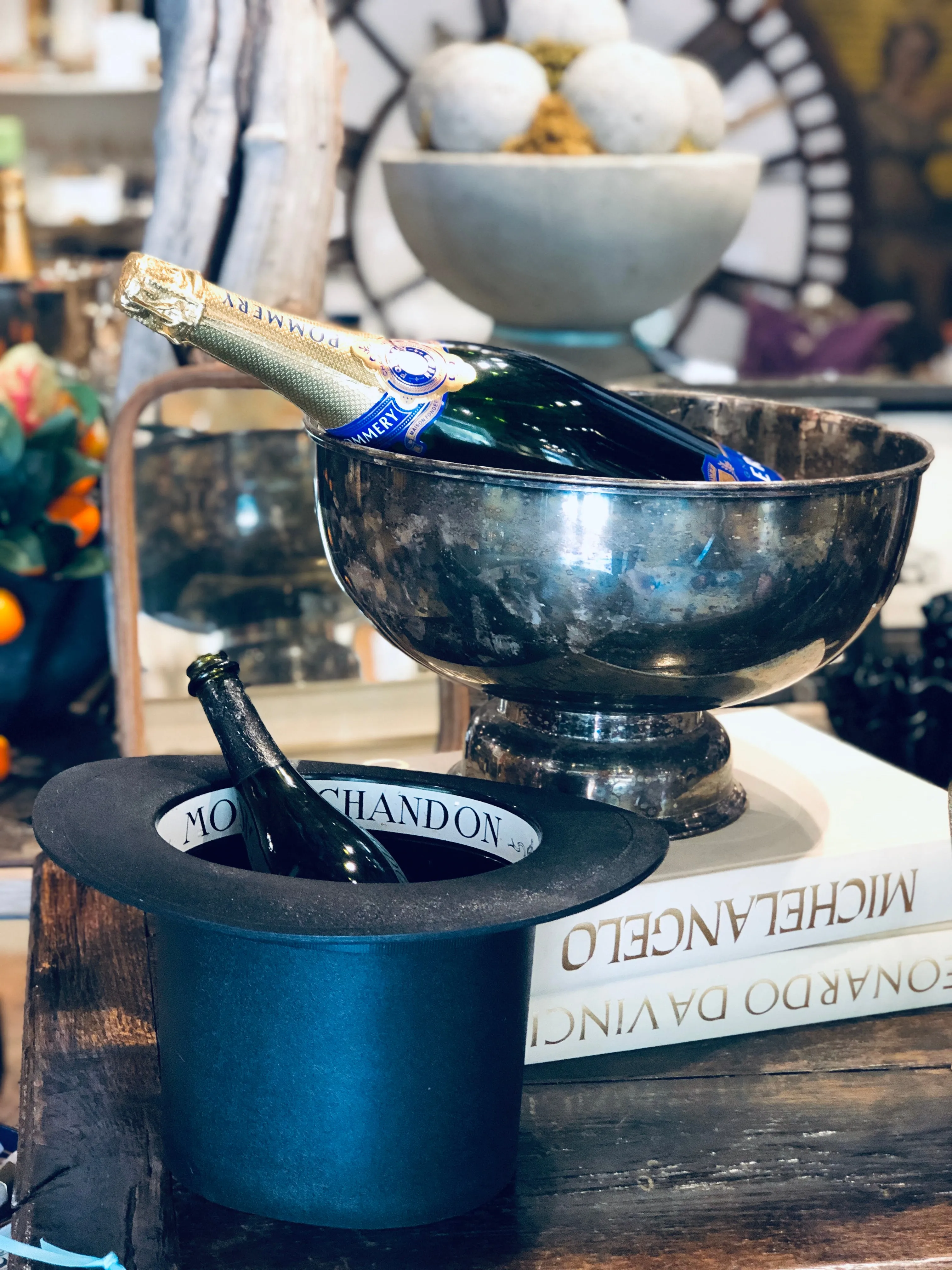 Vintage Moët & Chandon Top Hat Ice Bucket