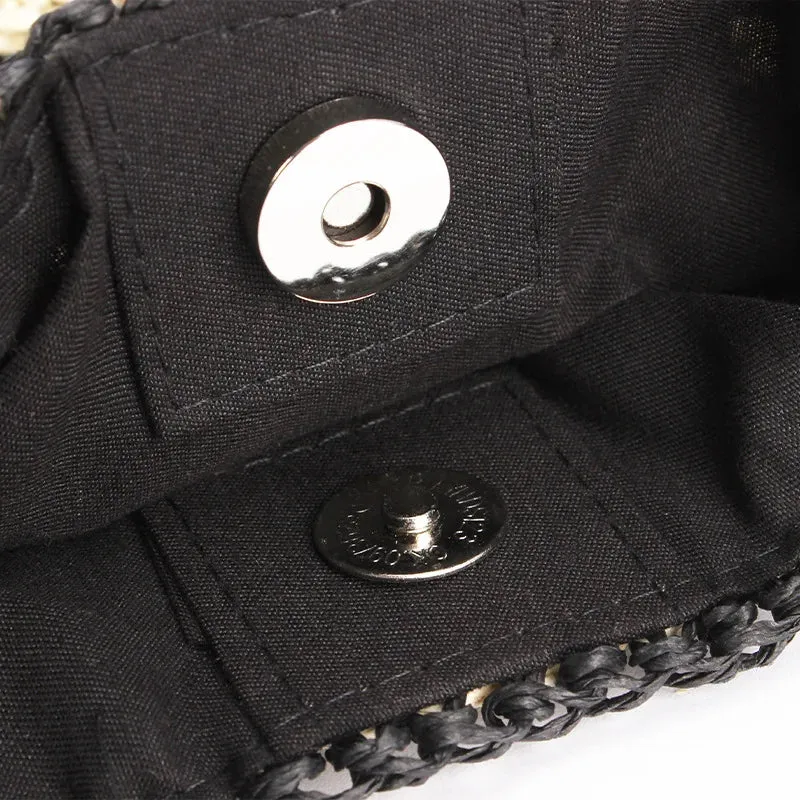 Vintage Straw Tote Bag for Women