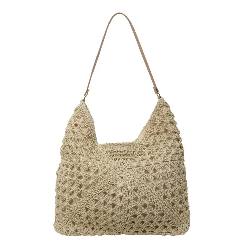 Vintage Straw Tote Bag for Women