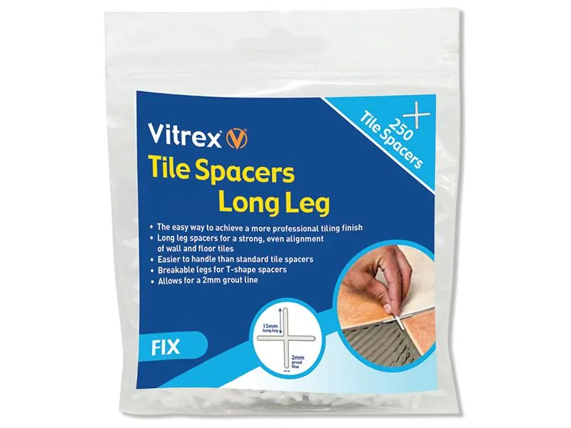 Vitrex Long Leg Spacer 3Mm Pack Of 250