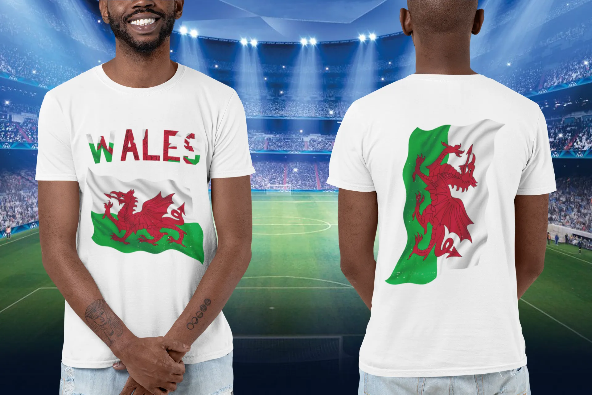 Wales Waving Flag T-Shirt