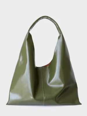 Wax Leather Tote Bag Top-handle Shoulder Bag