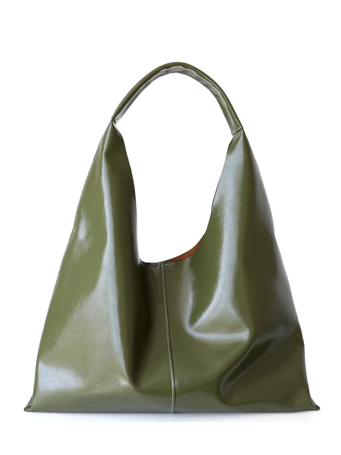Wax Leather Tote Bag Top-handle Shoulder Bag