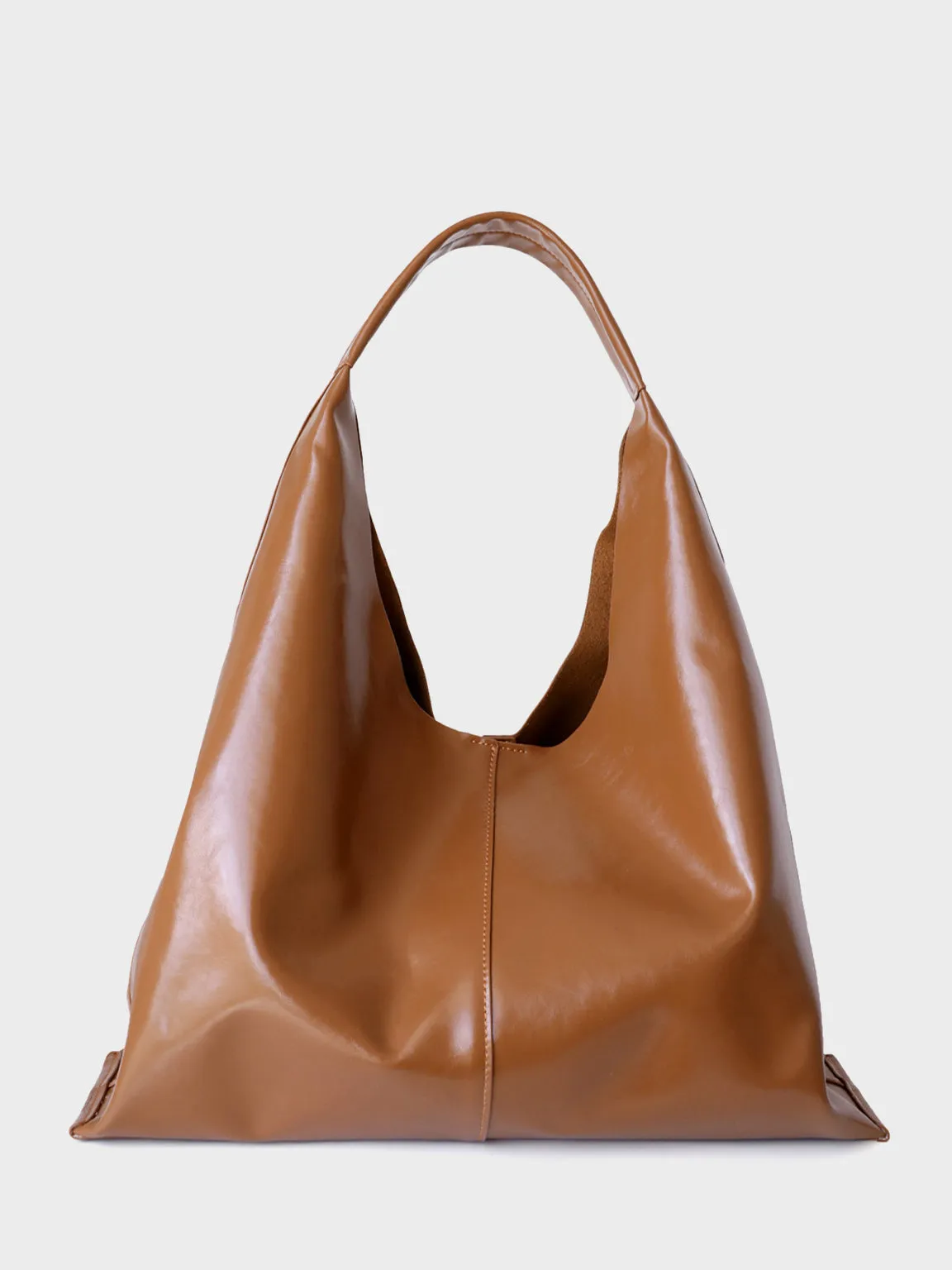 Wax Leather Tote Bag Top-handle Shoulder Bag
