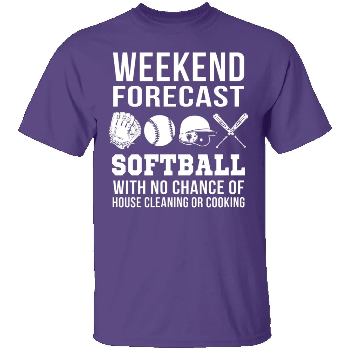 Weekend Forecast Softball T-Shirt