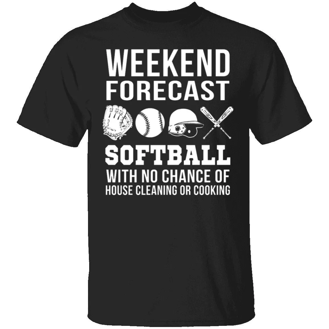 Weekend Forecast Softball T-Shirt