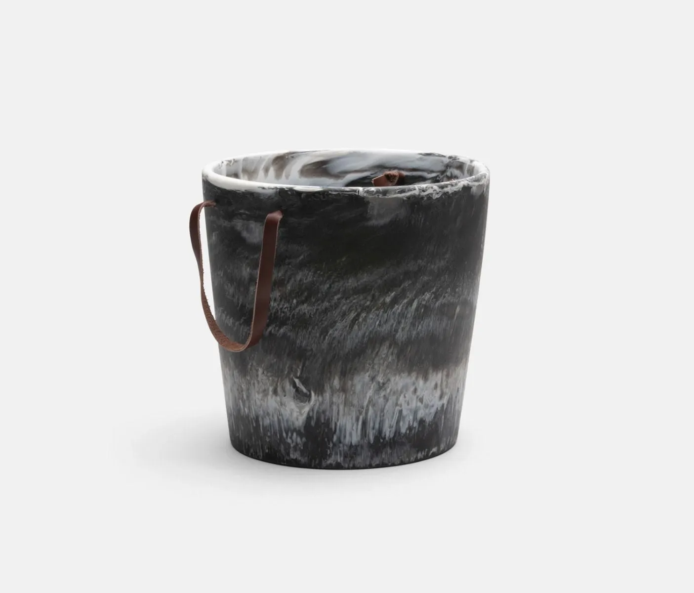 Wesley Black Swirled Ice Bucket