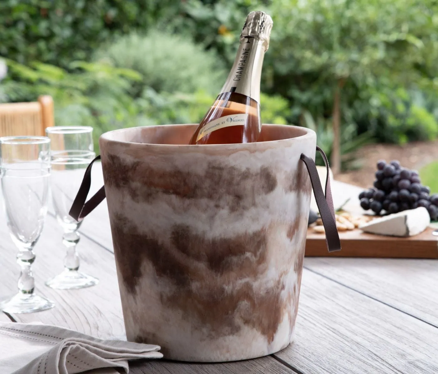 Wesley Brown Swirled Ice Bucket