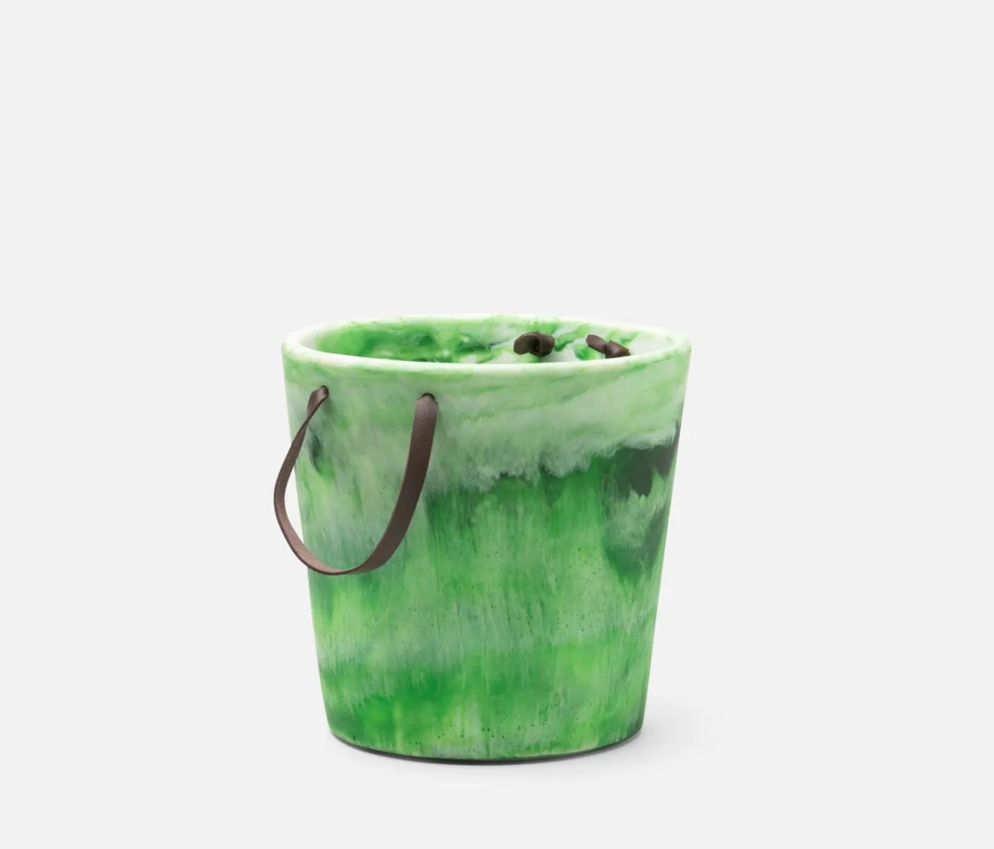 Wesley Green Swirled Ice Bucket