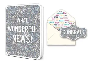 What Wonderful News! Deluxe Greeting Card