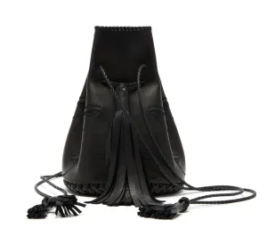 Whipstitch Embroidered Eye of Horus Bullet Bag