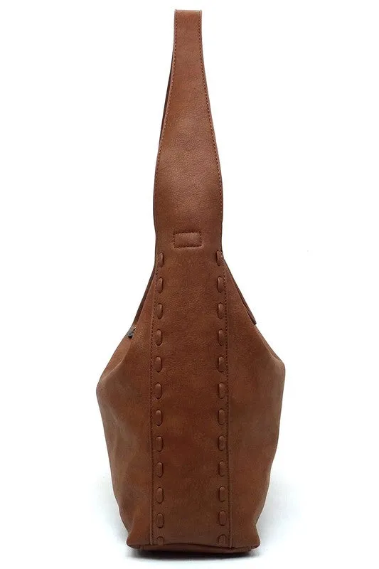 Whipstitch Shoulder Bag