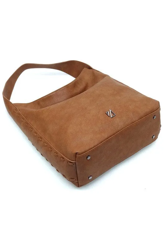 Whipstitch Shoulder Bag
