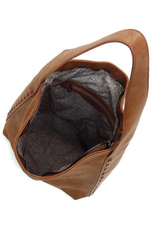 Whipstitch Shoulder Bag