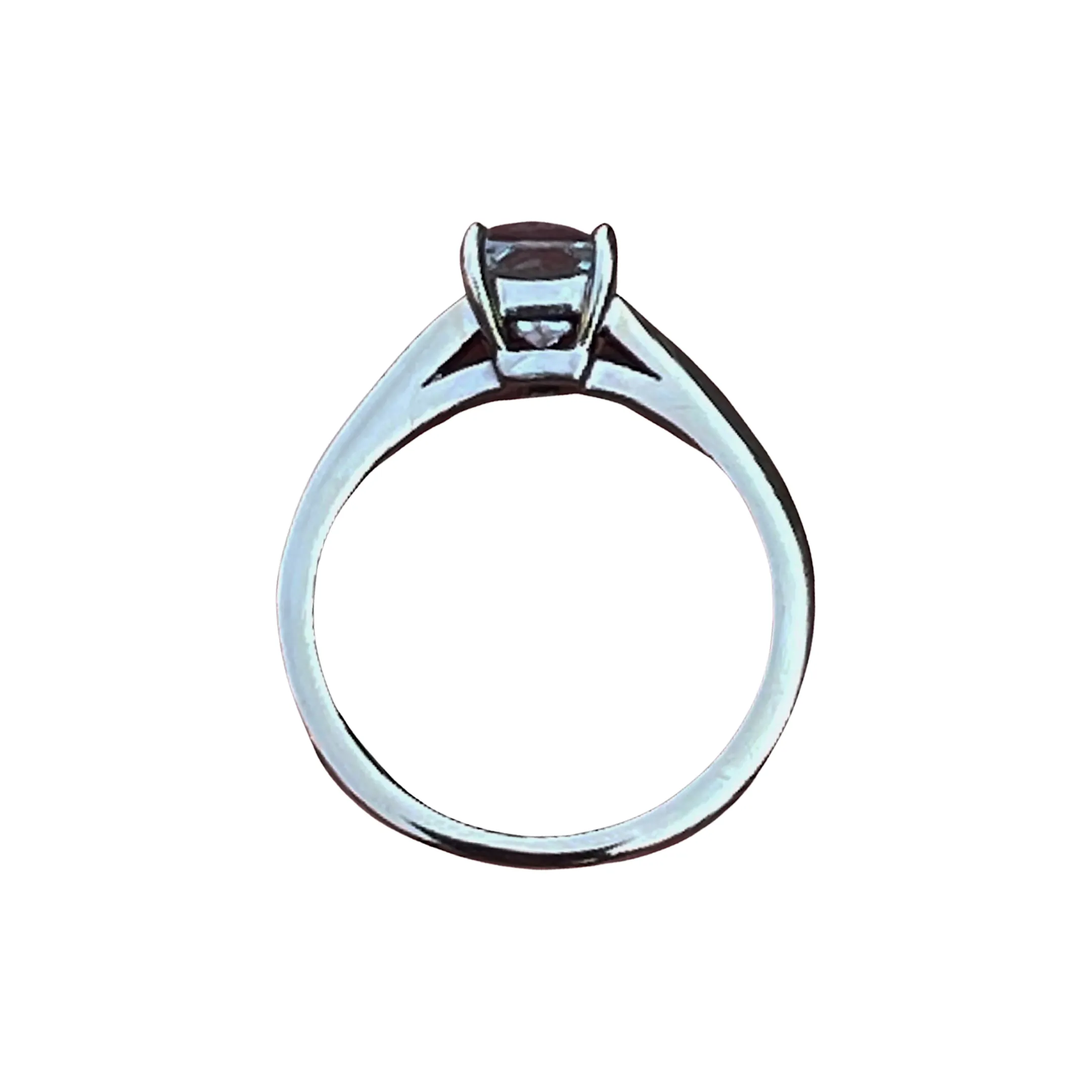 White Gold Aquamarine and Diamond Ring (Authentic Pre-Owned)