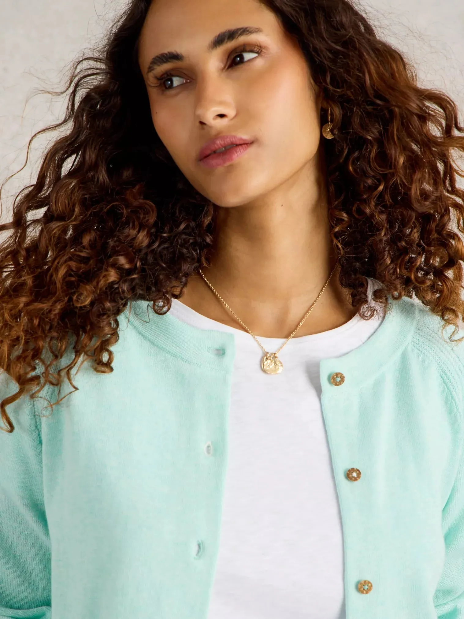 White Stuff Lulu Cardi Lgt Blue