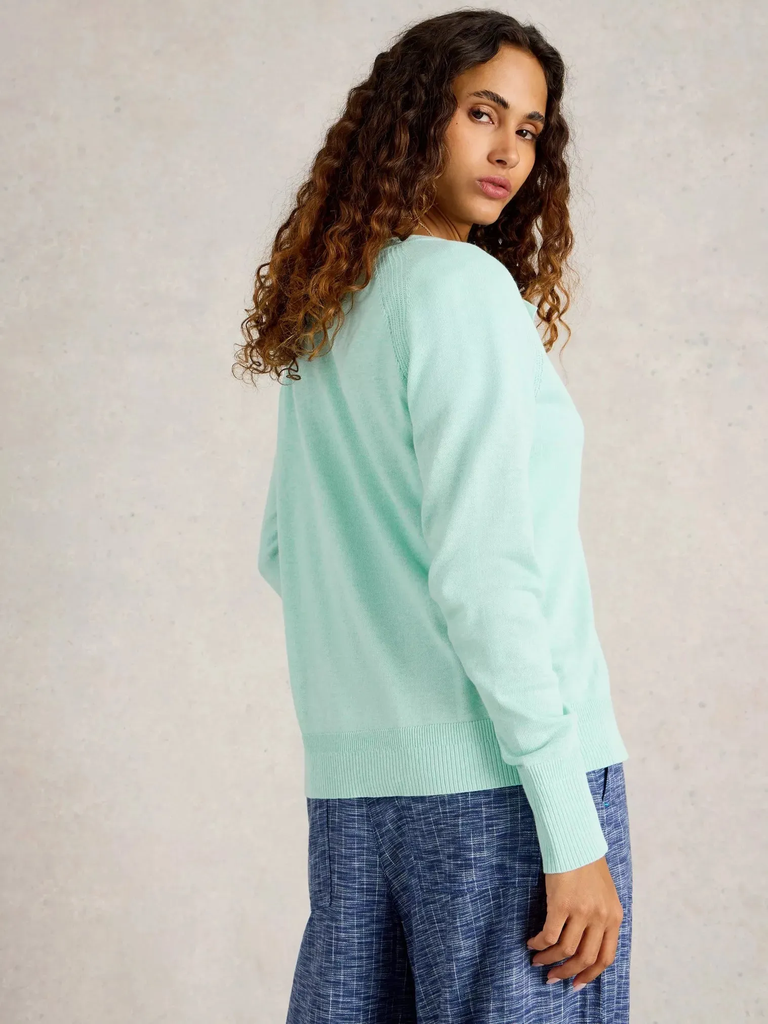White Stuff Lulu Cardi Lgt Blue