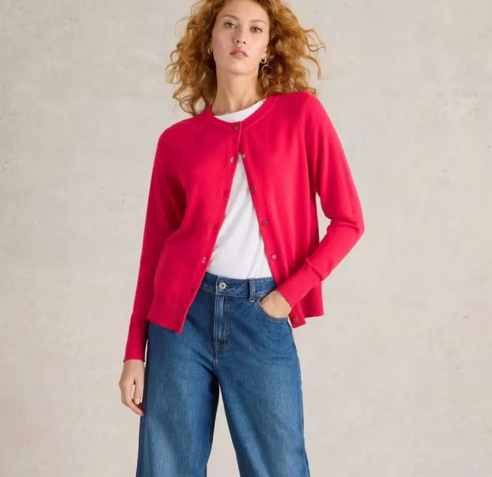 White Stuff UK Lulu Cardi Bright Pink