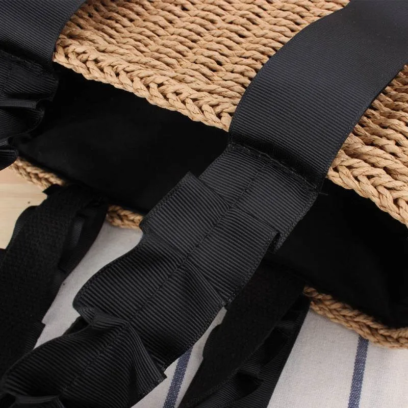 Wholesale Straw Woven Bag Women Woven Handbag Summer Beach All-Match Paper Rope Woven Bag