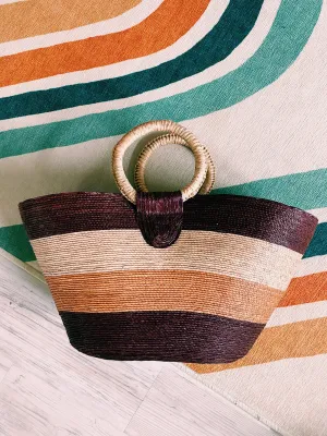 Wicker Tote - brown