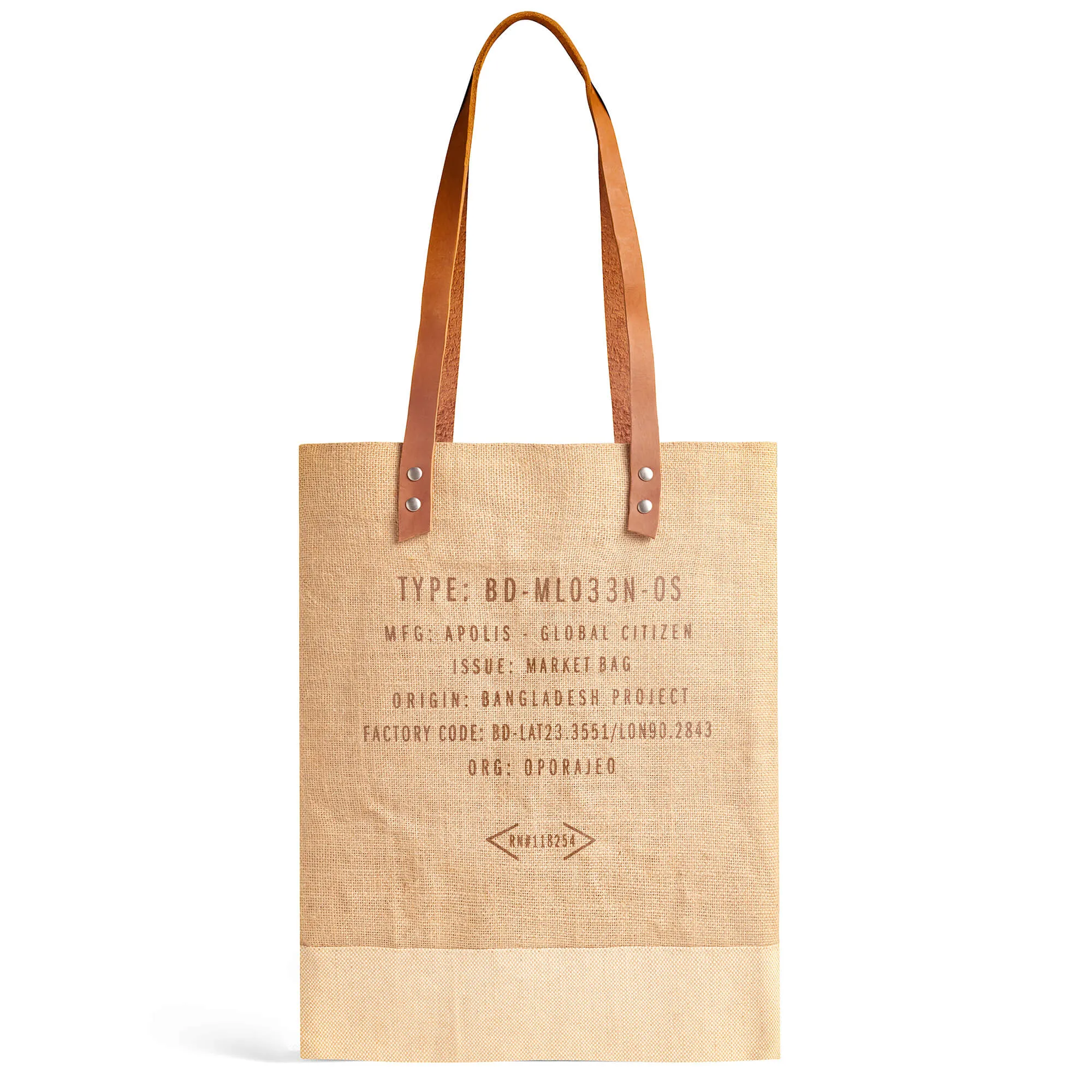 Wine Tote in Natural (033NA)