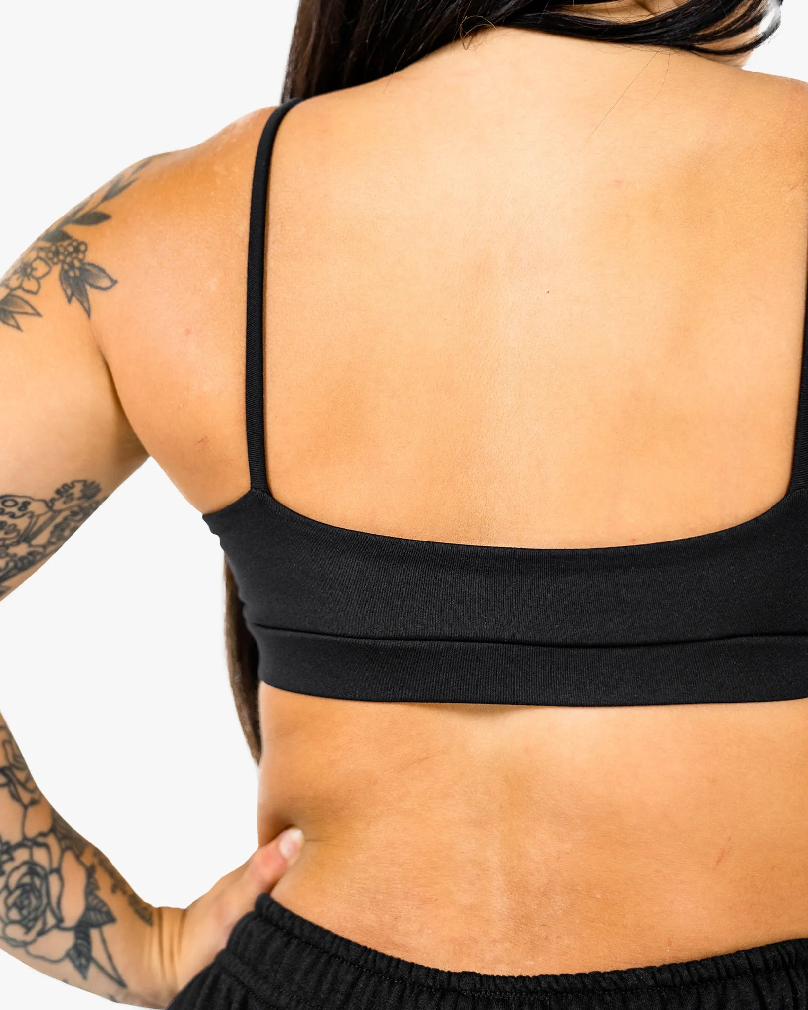 WKND Everyday Bra - Black w/ Green