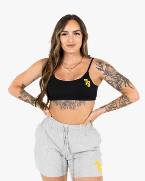 WKND Everyday Bra - Black w/ Yellow