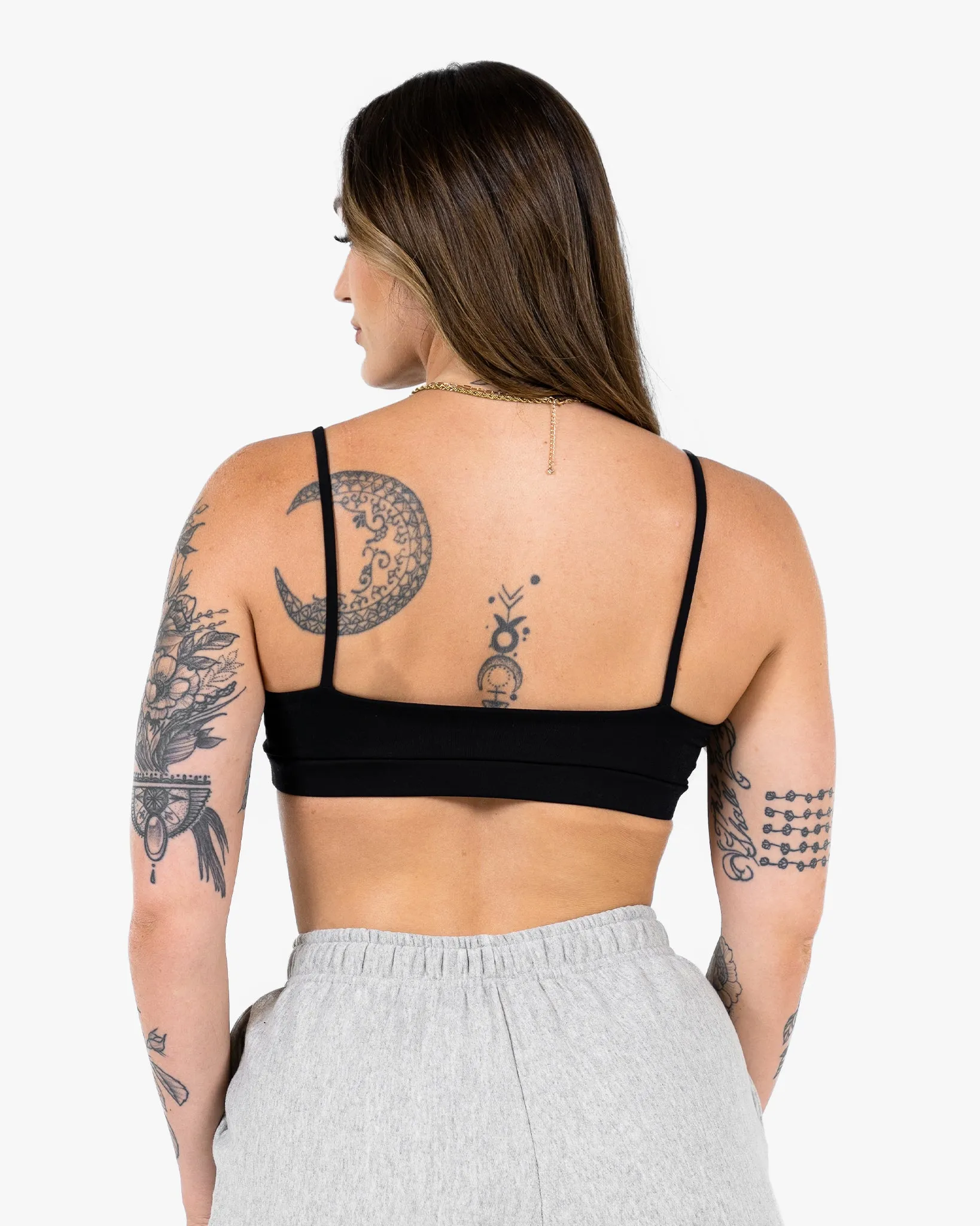 WKND Everyday Bra - Black w/ Yellow