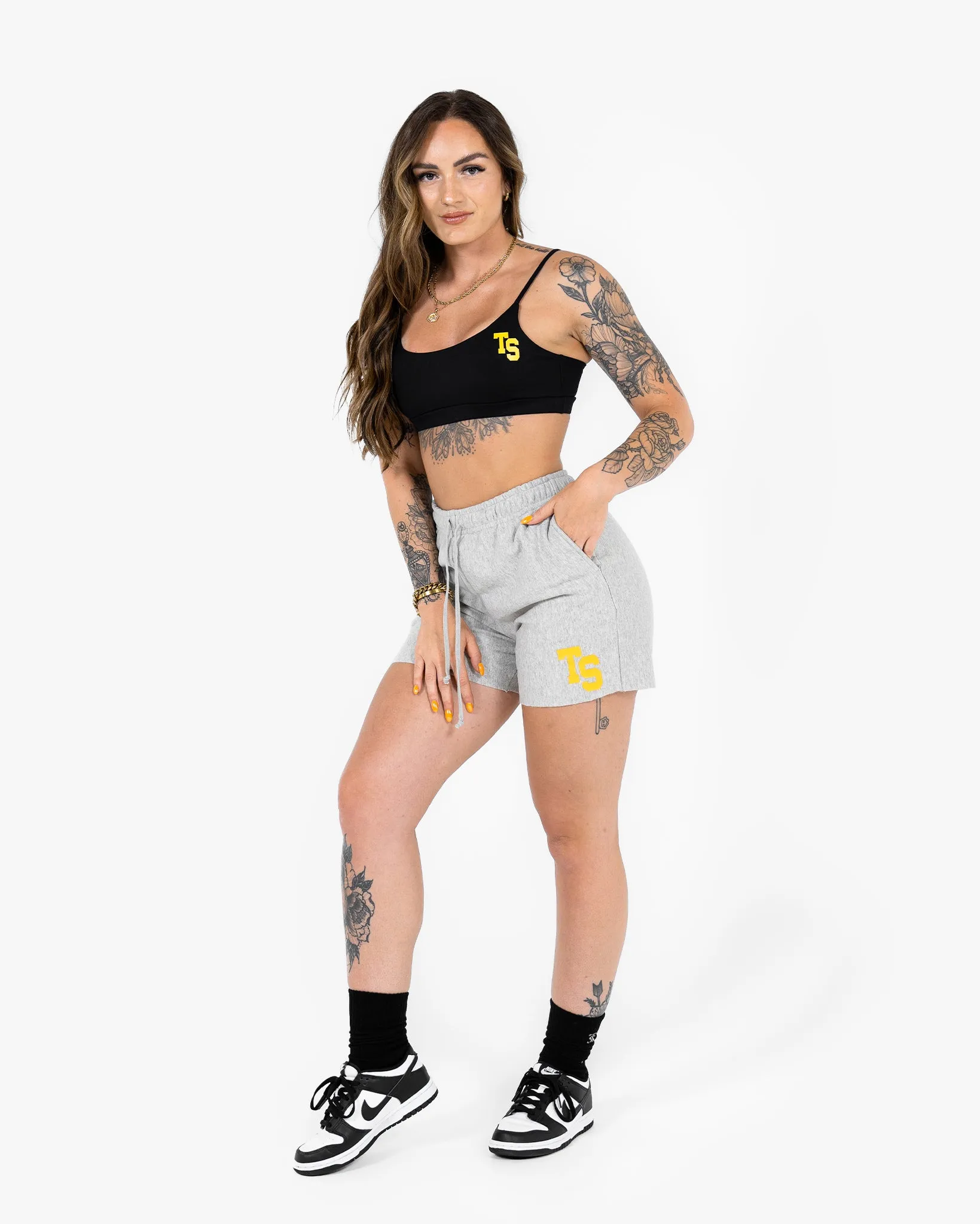 WKND Everyday Bra - Black w/ Yellow