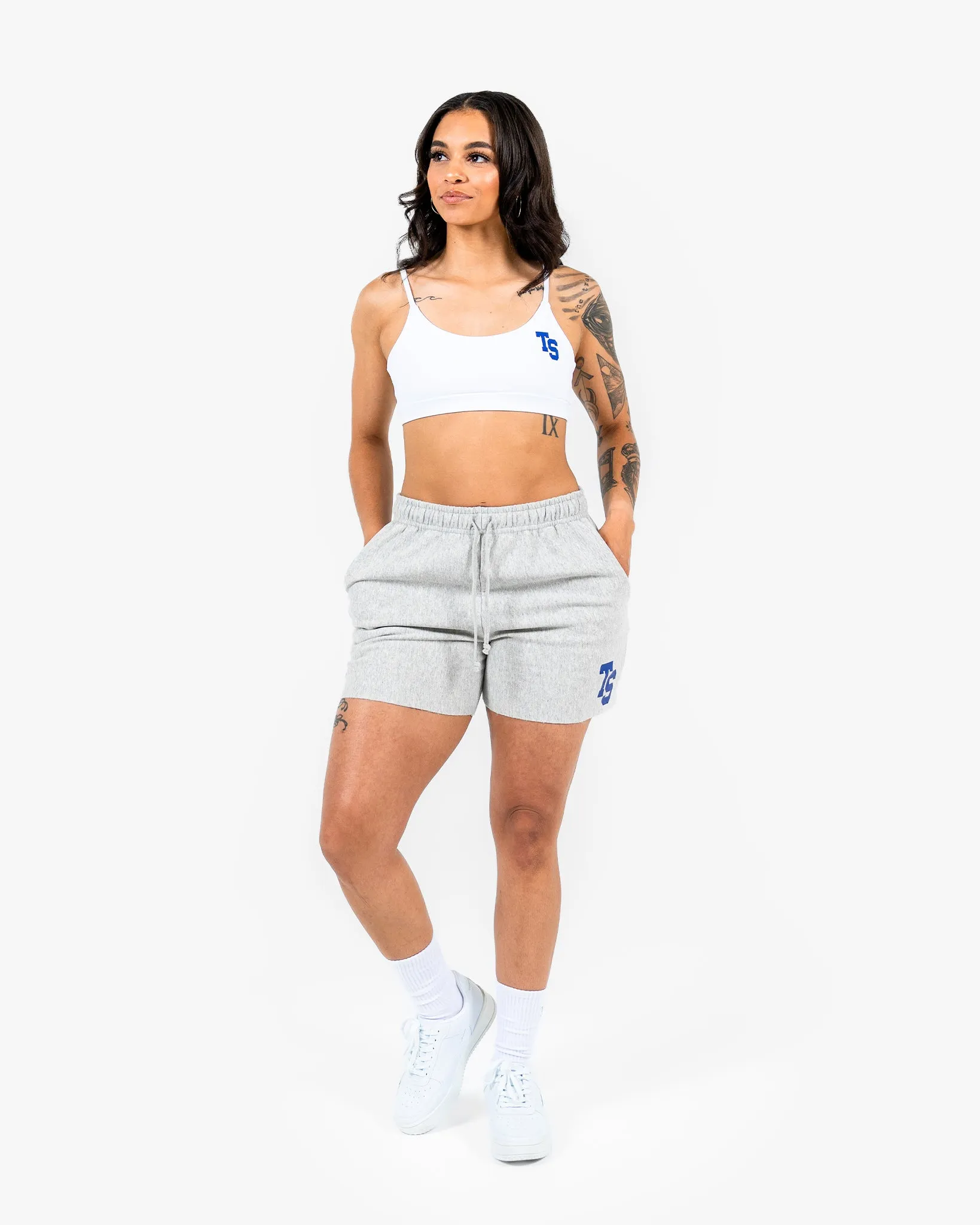 WKND Everyday Bra - White w/ Royal
