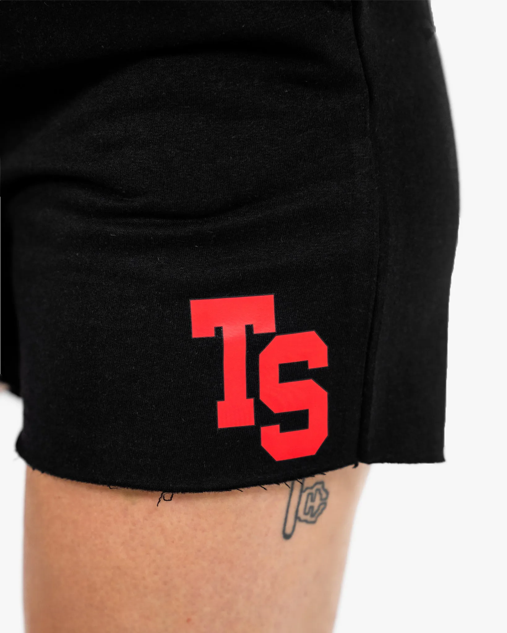WKND Leisure Short - Black w/ Red