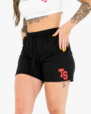 WKND Leisure Short - Black w/ Red