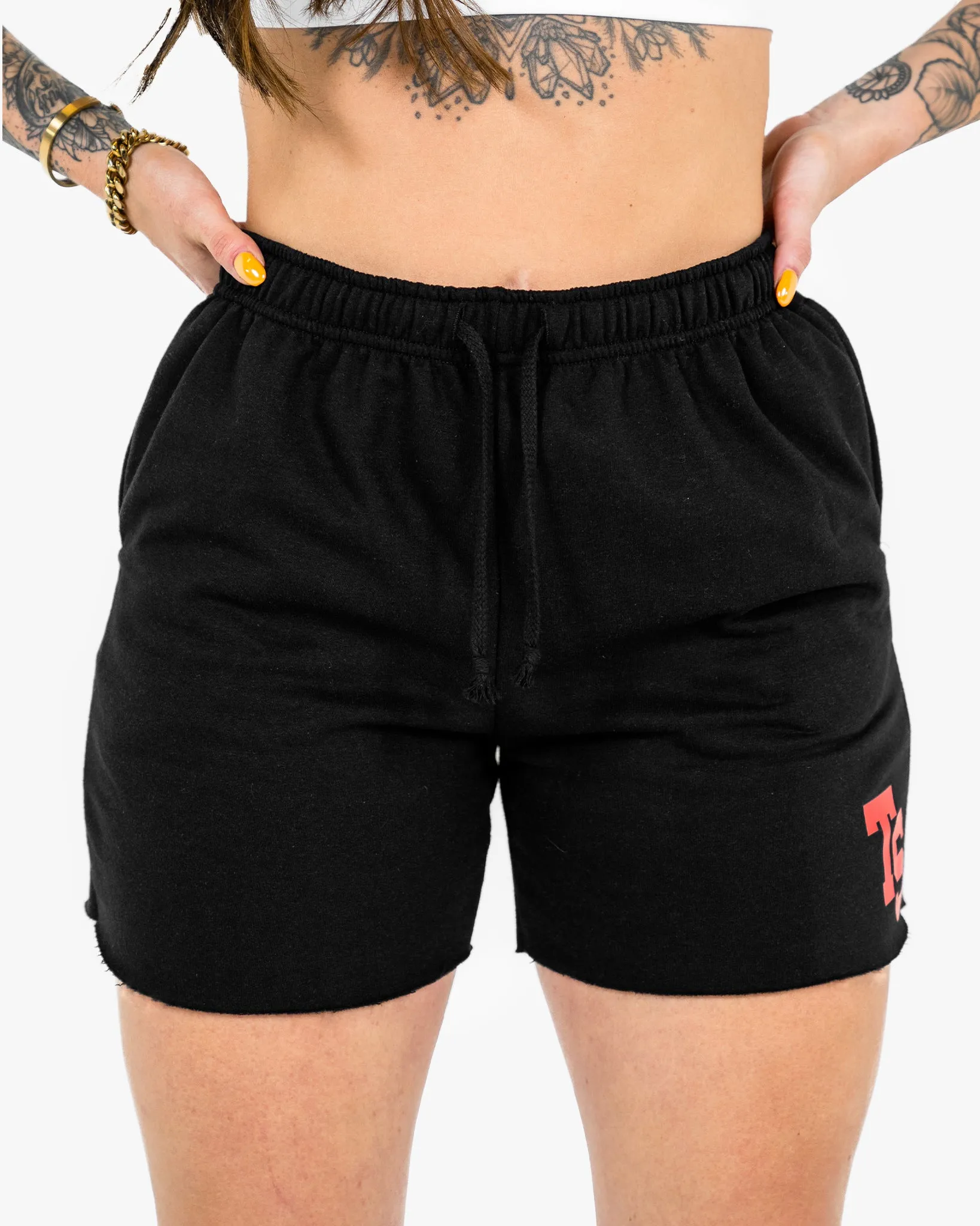 WKND Leisure Short - Black w/ Red