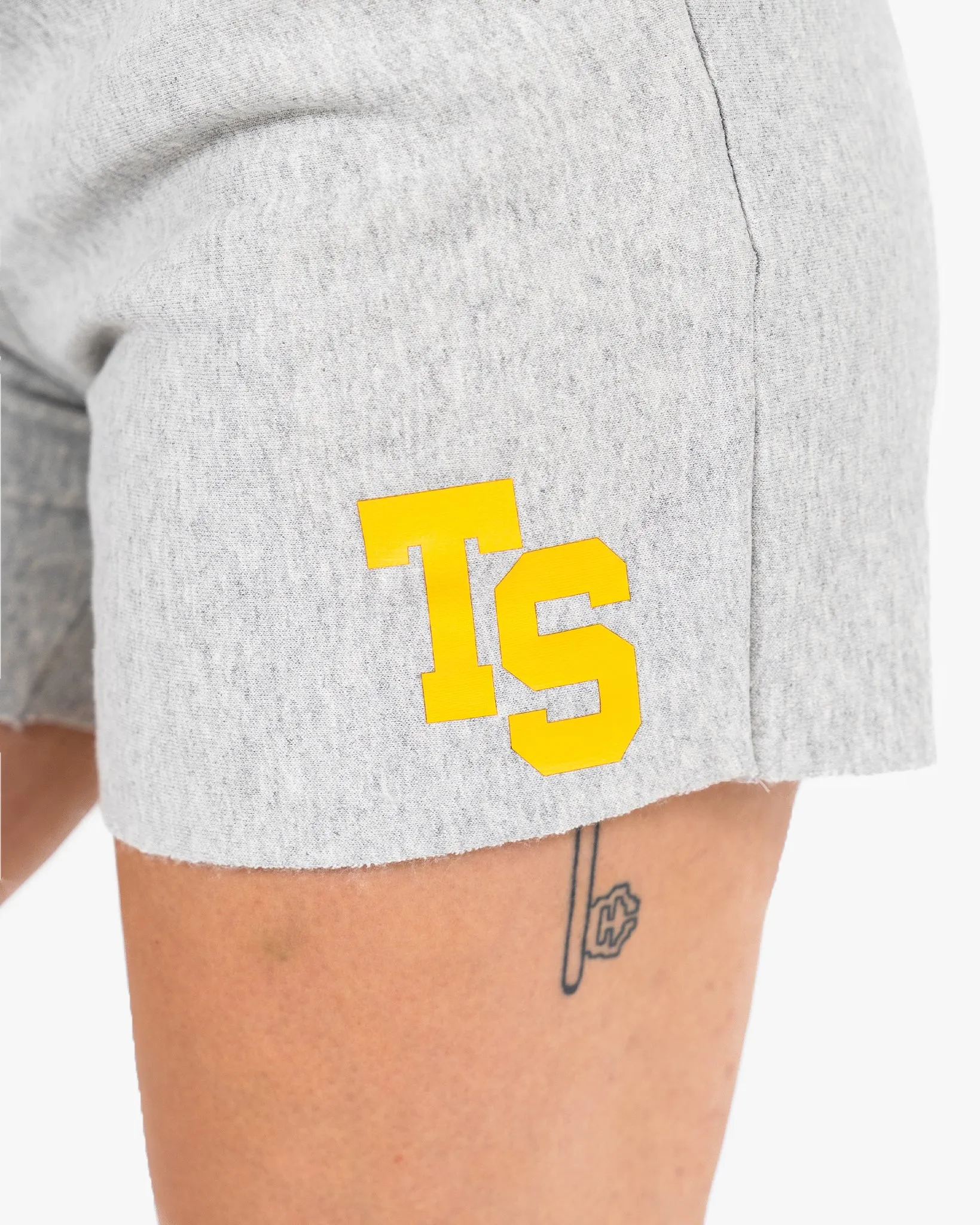 WKND Leisure Short - Heather Grey w/ Yellow